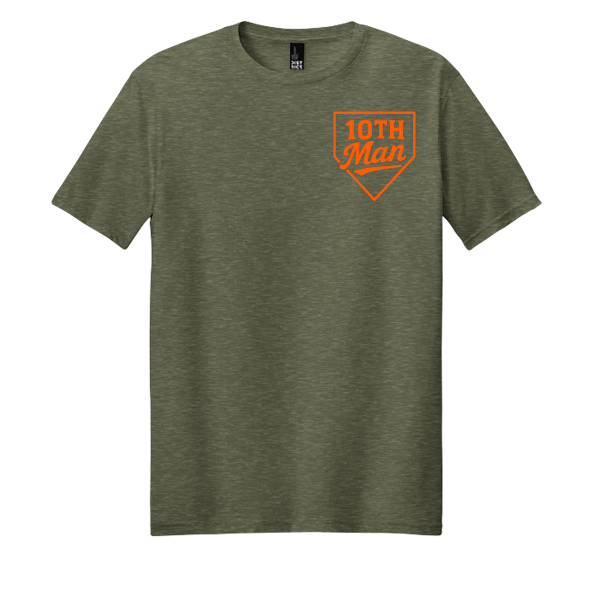 Heathered Olive - DM108 - FRONT
