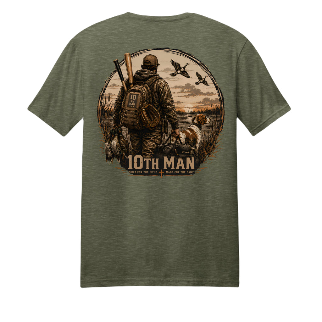 Heathered Olive - DM108 - BACK